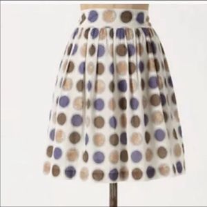 Anthropologie Edme & Esyllte Polka Dot skirt